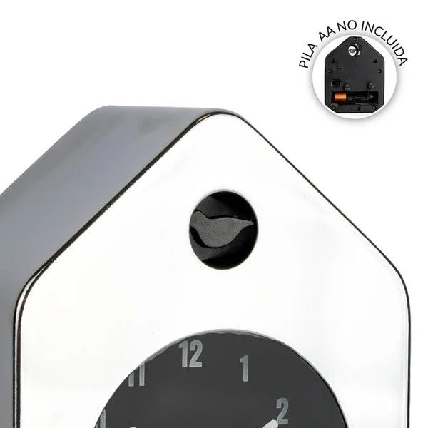 RELOJ CUCKOO MINI - CROMADO