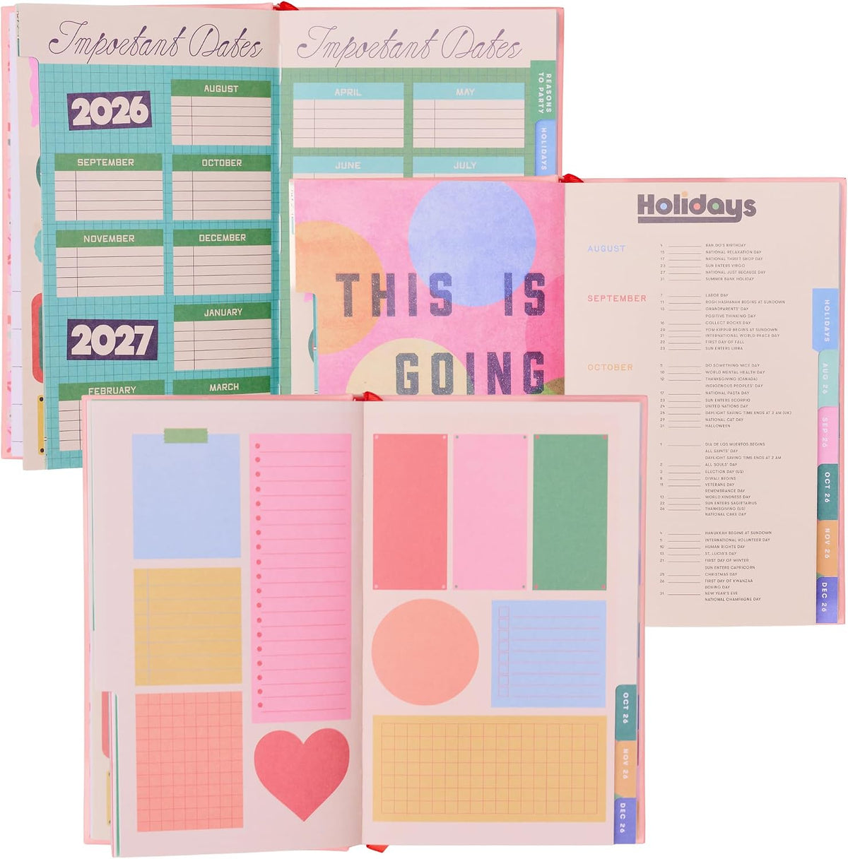 PLANNER MEDIANO EMPASTADO BAN.DO GOING WITH THE FLOW