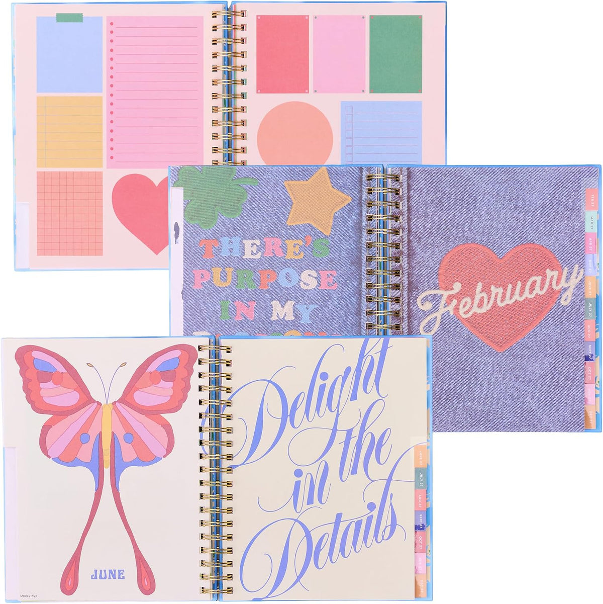 PLANNER MEDIANO BAN.DO MARIPOSA BEIGE