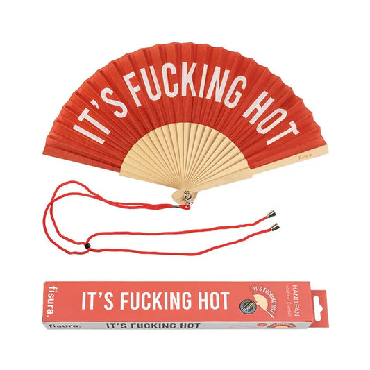 ABANICO MEDIANO IT´S FUCKING HOT ROJO