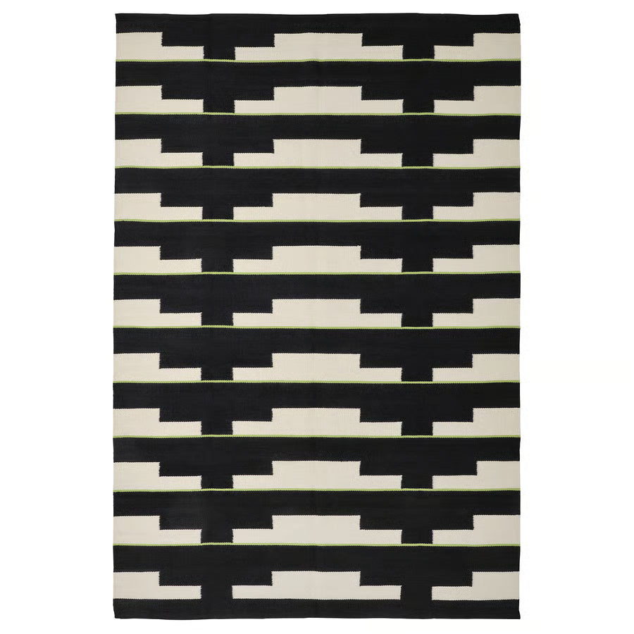 ALFOMBRA STOCKHOLM NEGRO BEIGE VERDE