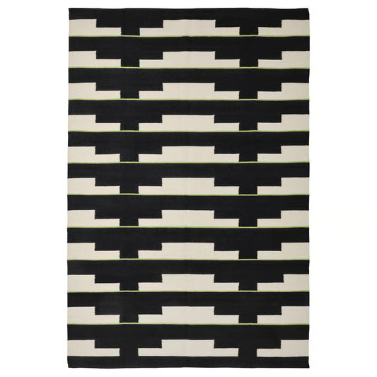 ALFOMBRA STOCKHOLM NEGRO BEIGE VERDE