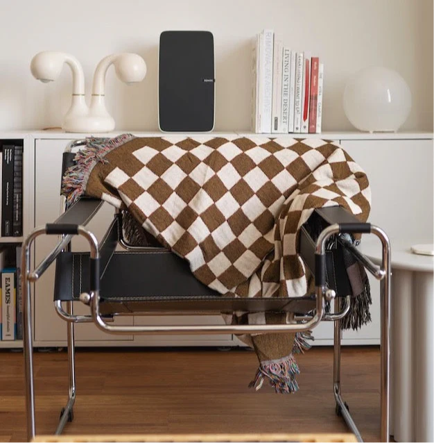BLANKET BIEN MAL - CUADROS MARRON