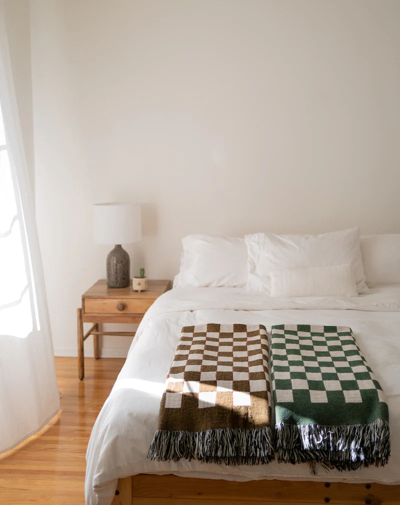 BLANKET BIEN MAL - CUADROS MARRON