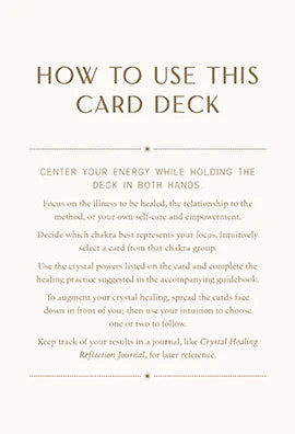 CRYSTAL HEALING CARDS