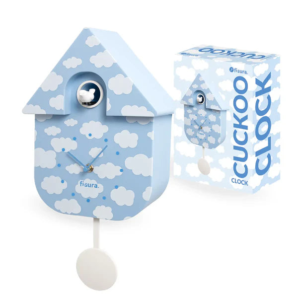 RELOJ CUCU DE PARED NUBES