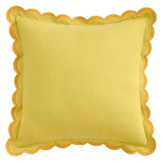 FORRO COJÍN AMARILLO ONDAS
