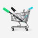 CARRITO SUPERMERCADO AZUL