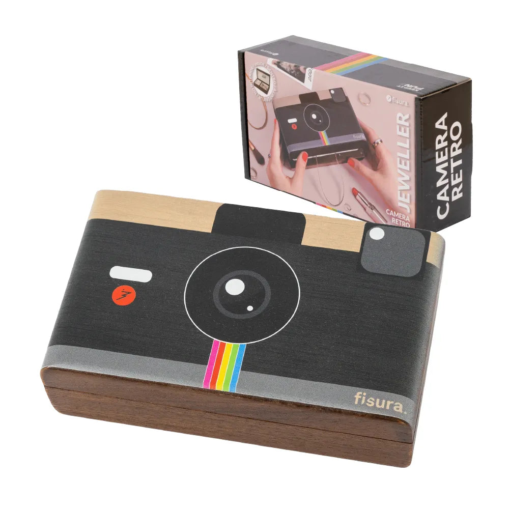 JOYERO CÁMARA RETRO NEGRO