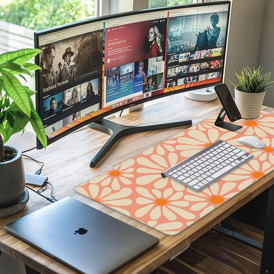 MOUSEPAD XXL FLOR ROSADA