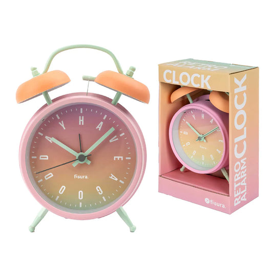 RELOJ DESPERTADOR RETRO HAVE A GOOD DAY