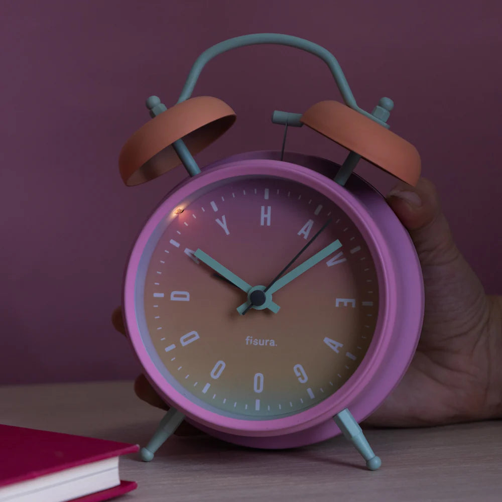 RELOJ DESPERTADOR RETRO HAVE A GOOD DAY