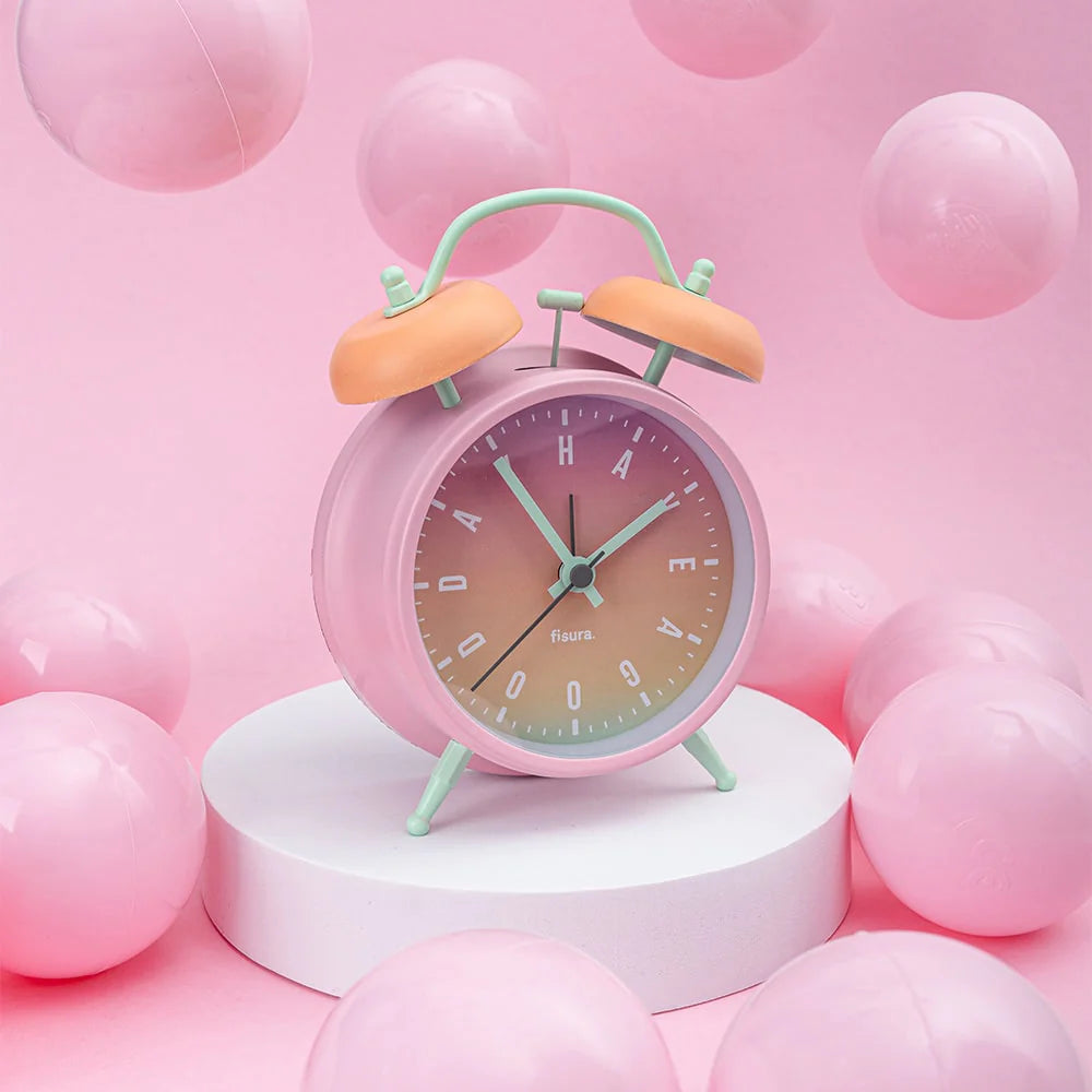 RELOJ DESPERTADOR RETRO HAVE A GOOD DAY