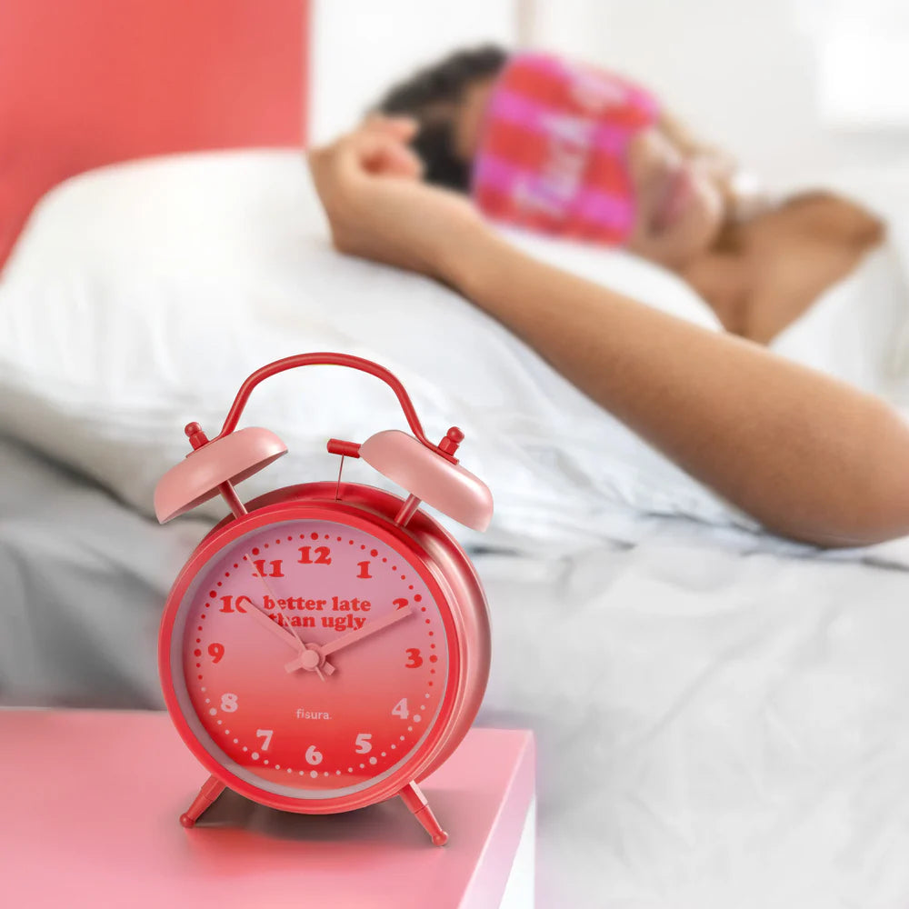 RELOJ DESPERTADOR RETRO BETTER LATE THAN UGLY