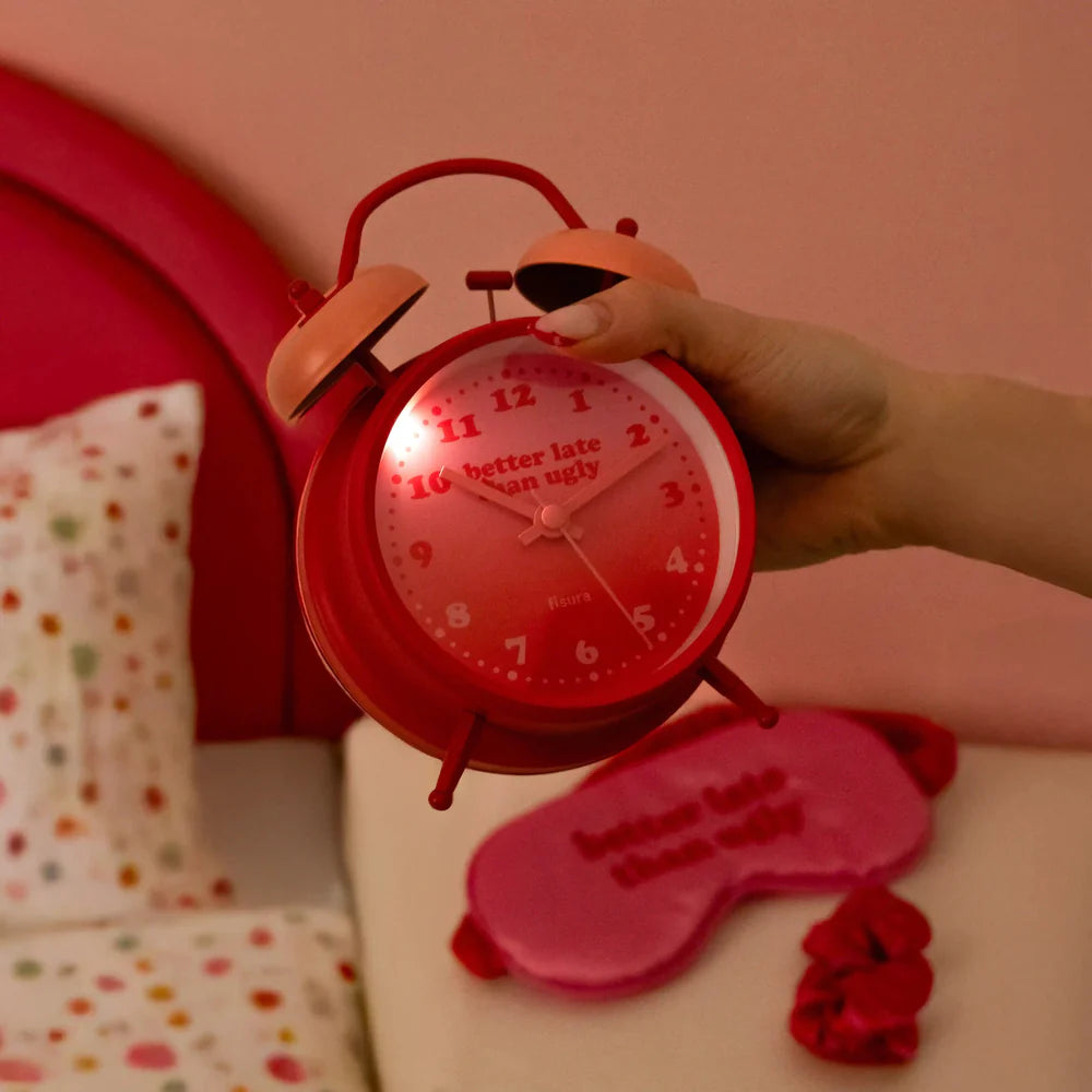 RELOJ DESPERTADOR RETRO BETTER LATE THAN UGLY
