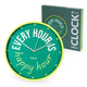 RELOJ PARED EVERY HOUR IS HAPPY HOUR VERDE