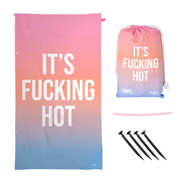 TOALLA MICROFIBRA - IT'S FUCKING HOT DEGRADADO