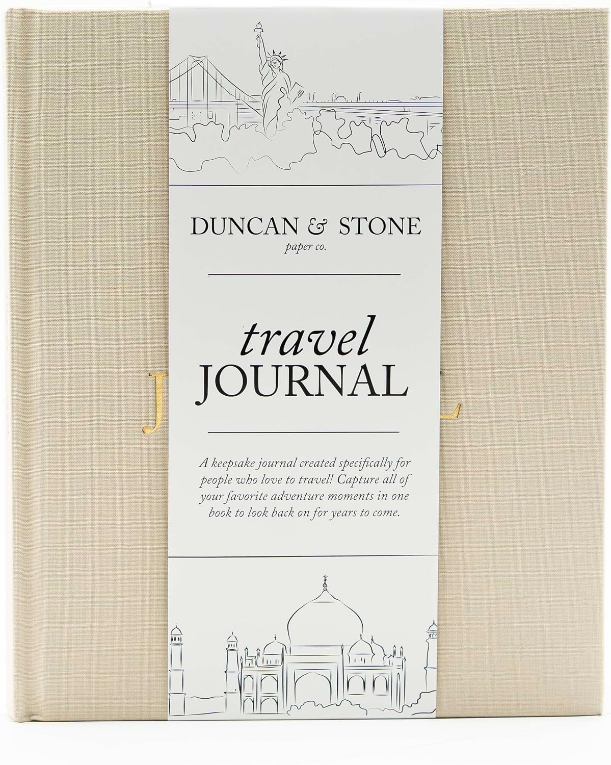 TRAVEL JOURNAL BEIGE